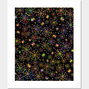 RAINBOW Spiders Posters and Art